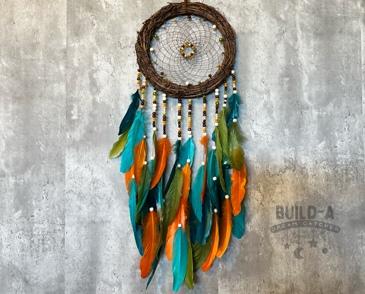 Dream Catcher - Handmade Traditional Feather Wall Hanging Home Decor Ornament Gift Bedroom (NO.102)