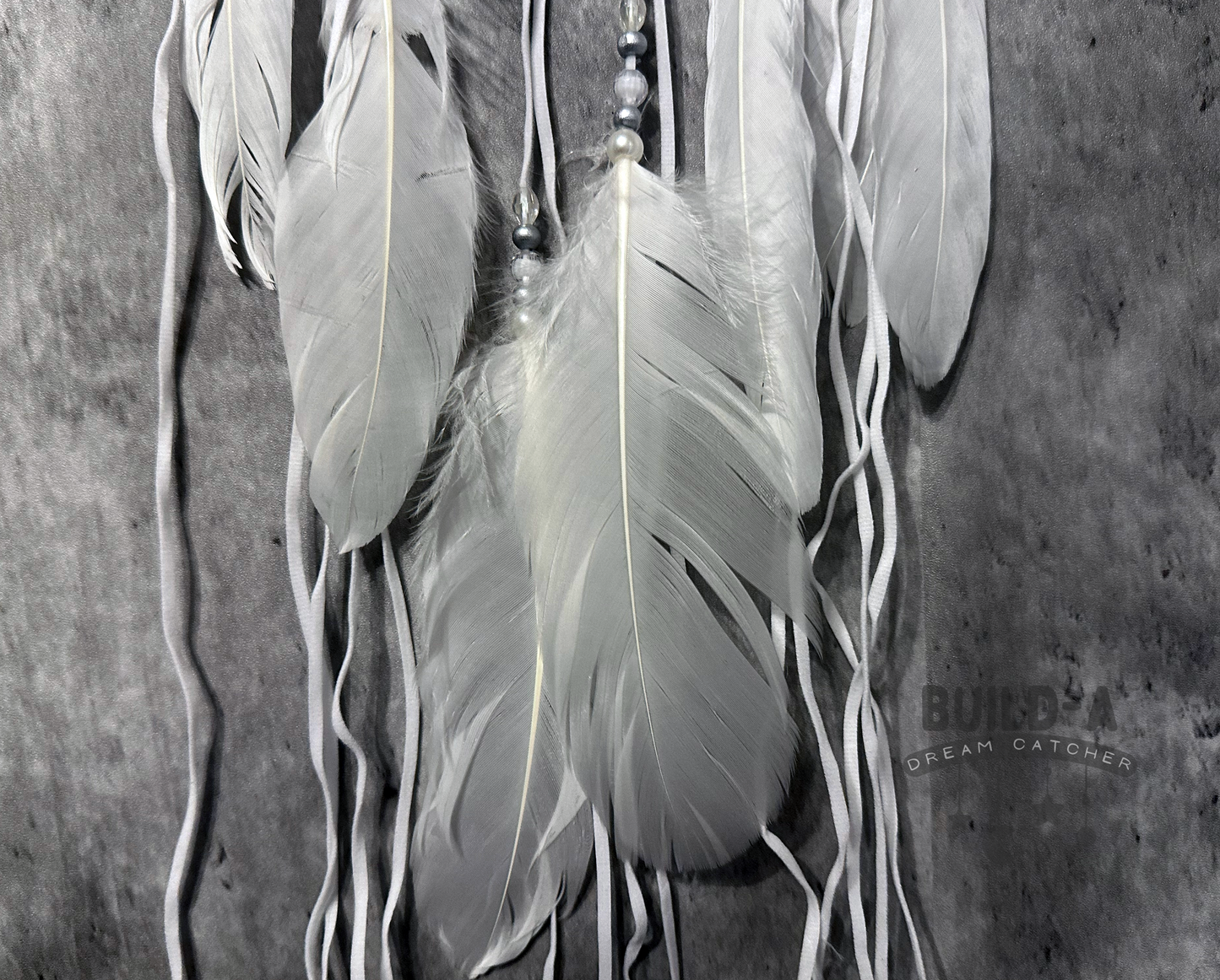 Dream Catcher- White Handmade Traditional Feather Wall Hanging Home Decoration Blessing Decor Ornament Gift Bedroom (NO. 10)