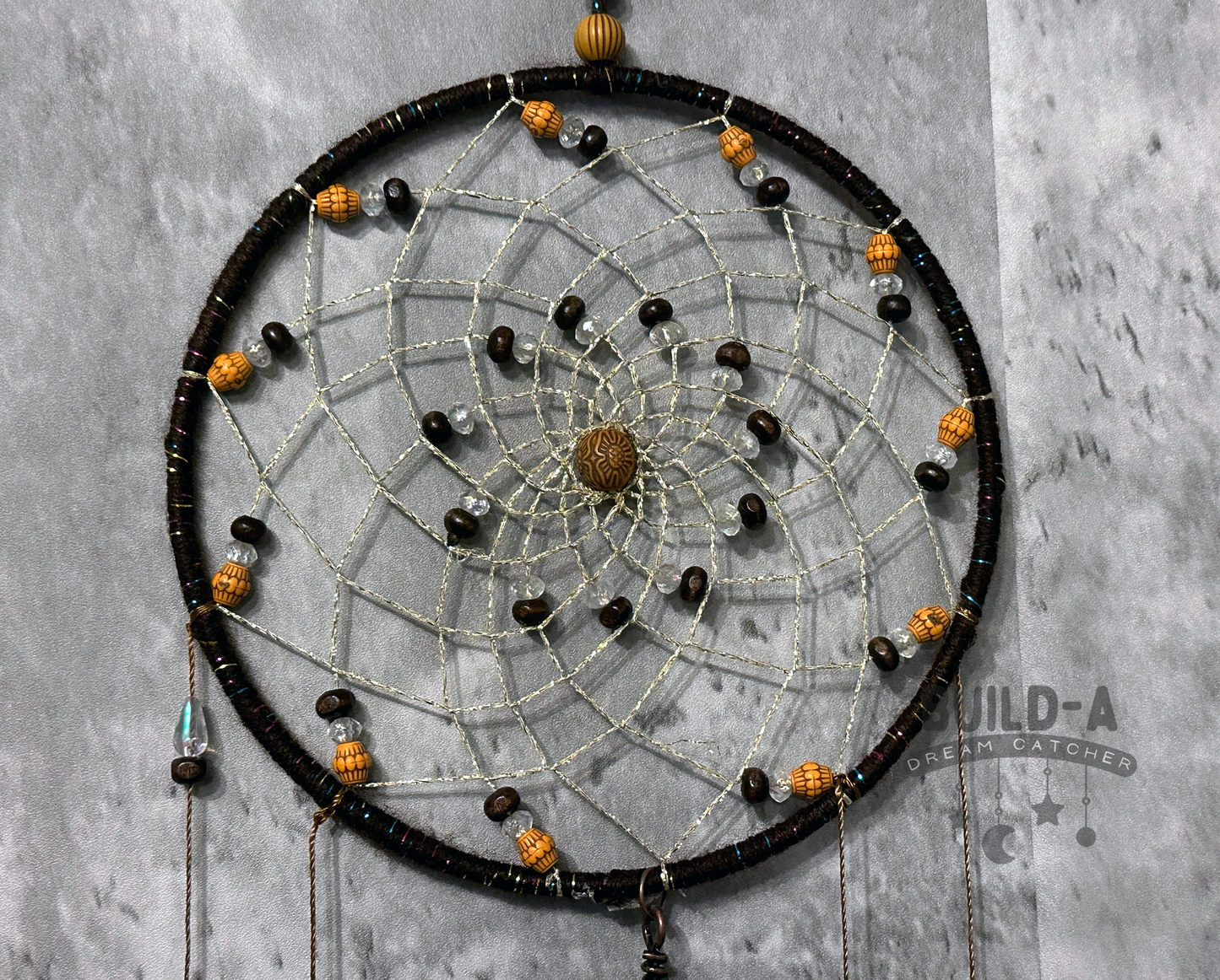 Dream Catcher - Brown Tree of Life Handmade Traditional Feather Wall Hanging Home Decor Ornament Gift Bedroom (NO.11)